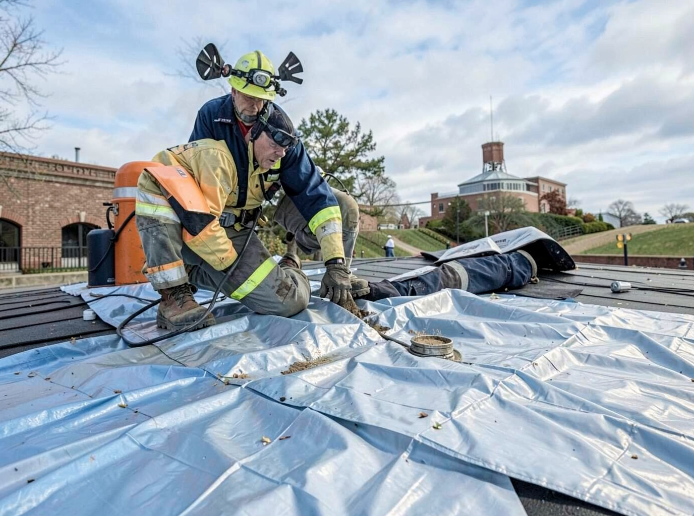 Emergency Roof Tarping in Noblesville