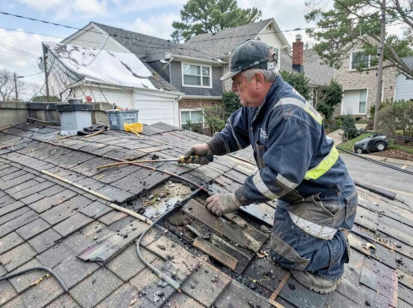 Hail Damage Roof Repair in Noblesville